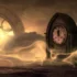Ilustração fotorealista da Hipótese do Tempo Fantasma, com um historiador apresentando a teoria sobre a manipulação do tempo.